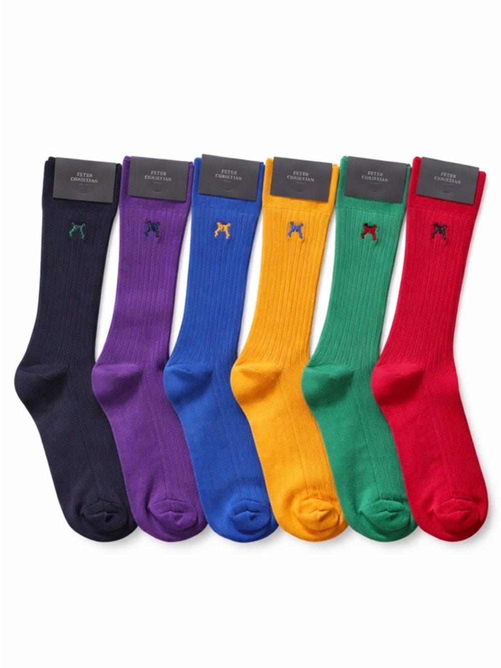 Men's Ribbed Dress Sock Set - Multi Color Pack